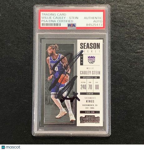 2017-18 Panini Contenders Season Ticket #99 Willie Cauley-Stein Signed Card AUTO