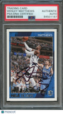 2016-17 NBA Hoops #211 Wesley Matthews Signed Card AUTO PSA Slabbed Mavericks