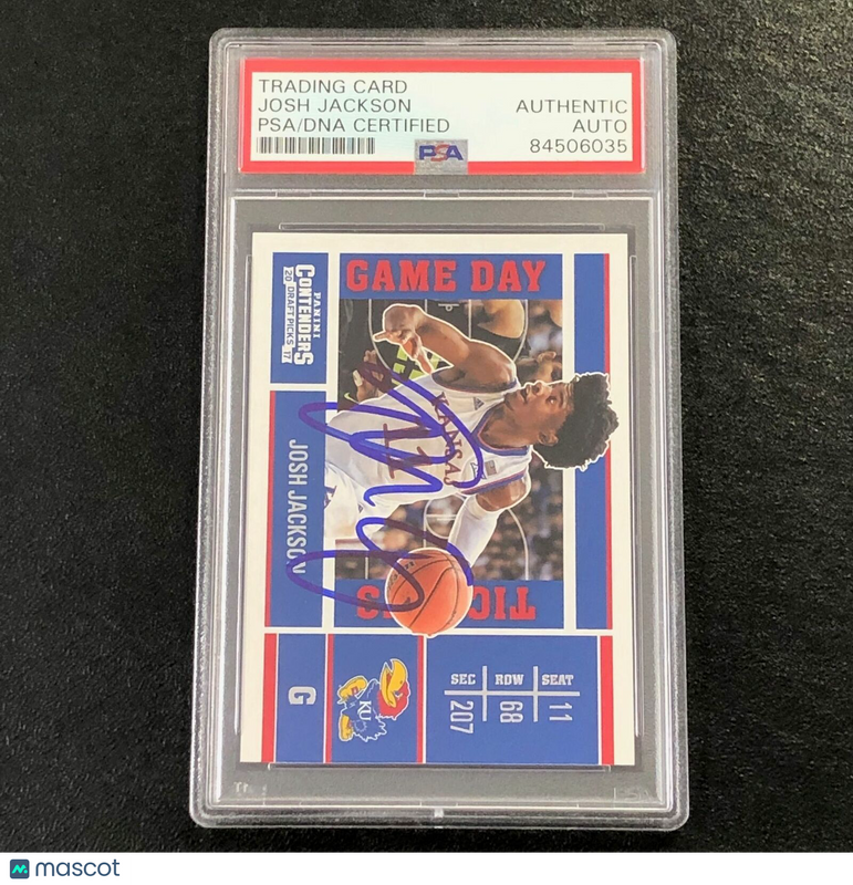 2017-18 Contenders Draft Picks Game Day #3 Josh Jackson Signed Card AUTO PSA Sla