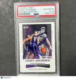 2002-03 Upper Deck #214 Casey Jacobsen Signed Card AUTO PSA Slabbed RC Suns