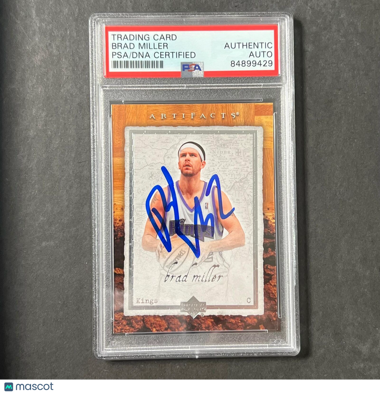 2007-08 Upper Deck #84 Brad Miller Signed Card AUTO PSA Slabbed Kings