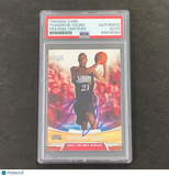 2007-08 Upper Deck NBA Rookie #30 Thaddeus Young Signed Card PSA Slabbed RC