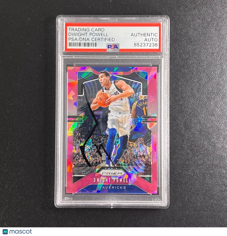 2018-19 Panini Prizm #81 Dwight Powell Card AUTO PSA Slabbed Mavericks