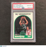 1989 NBA Hoops #81 Bill Wennington Signed Card AUTO PSA Slabbed Mavericks