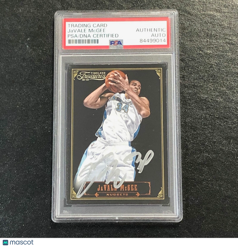 2013-14 Panini Timeless Treasures #64 JaVale McGee Signed AUTO PSA Slabbed Nugge