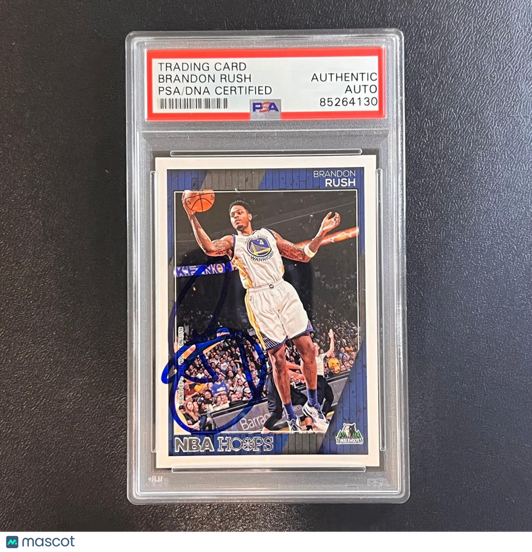 2016-17 Panini NBA Hoops #247 Brandon Rush Signed Card AUTO PSA Slabbed Timberwo