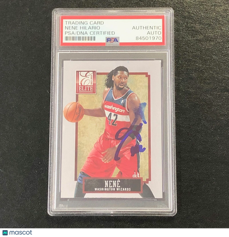 2013-14 Elite Aspirations #155 Nene Signed AUTO PSA Slabbed Wizards