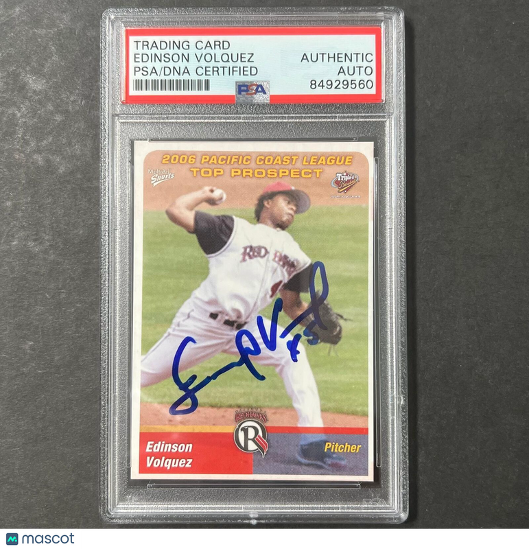 2006 Multi-Aid #17 Edinson Volquez Signed Card PSA Slabbed Auto Rangers