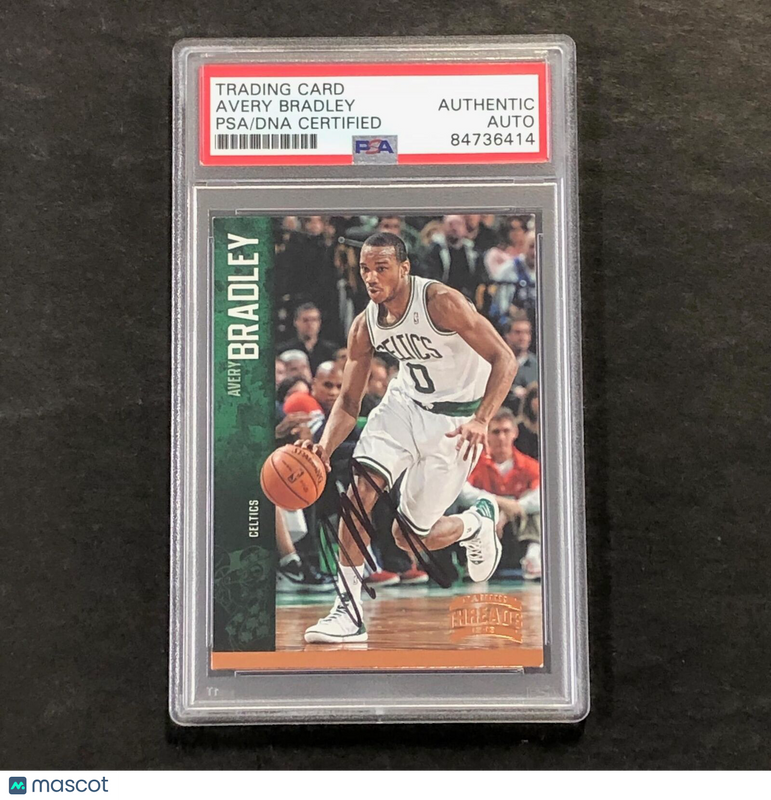 2012-13 Panini Threads #10 Avery Bradley Signed Card AUTO PSA/DNA Slabbed Celtic