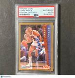 1992-93 Fleer #42 Larry Nance Signed Card AUTO PSA Slabbed Cavaliers