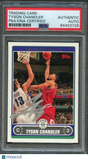 2006-07 Topps Basketball #170 Tyson Chandler Signed Card AUTO PSA Slabbed