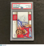 2009-10 Panini Studio #48 Eric Gordon Signed Card AUTO PSA Slabbed Clippers