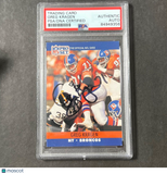 1989 NFL Pro Set #487 Greg Kragen Signed Card AUTO PSA Slabbed Broncos