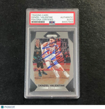 2017-18 Panini Prizm #246 Denzel Valentine Signed Card AUTO PSA Slabbed Bulls