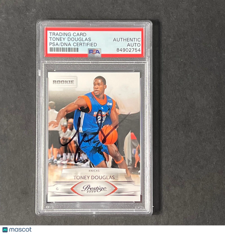 2009-10 Prestige Rookie #179 Toney Douglas Signed Card AUTO PSA Slabbed RC Knick