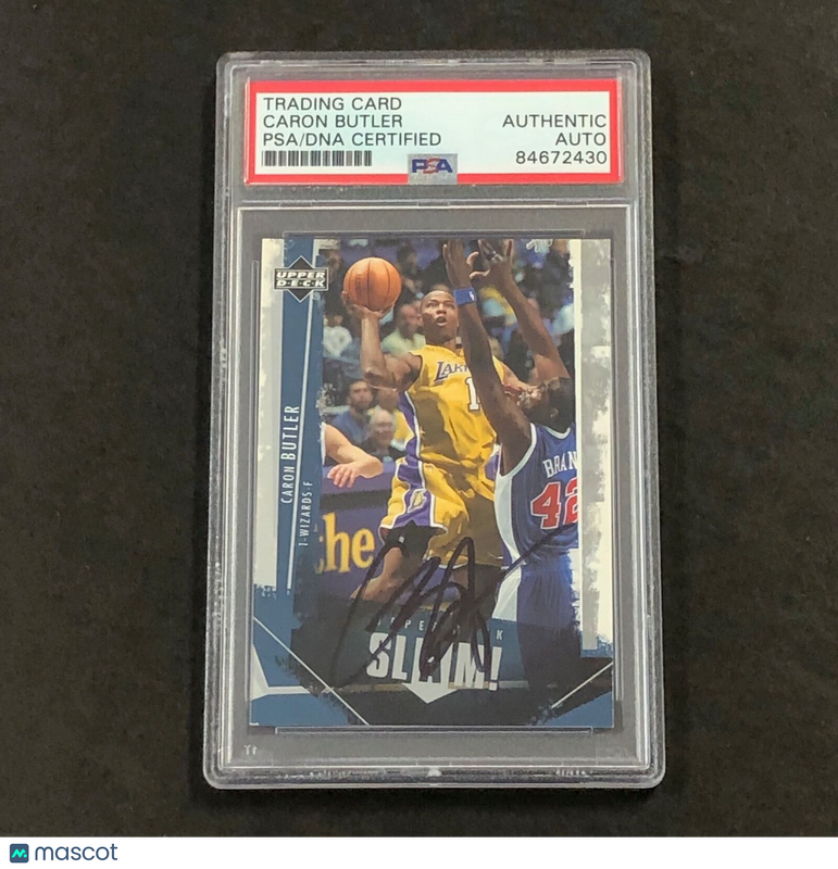 2005 Upper Deck Slam #37 Caron Butler Signed Card AUTO PSA Slabbed Lakers