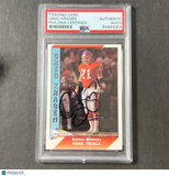 1990 NFL Pacific #120 Greg Kragen Signed Card AUTO PSA Slabbed Broncos