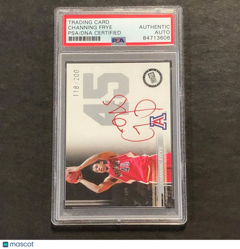 2005 PressPass #118 Channing Frye Signed Card AUTO PSA Slabbed RC Arizona