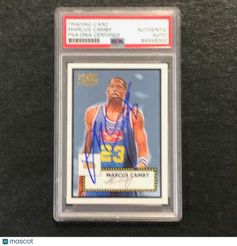 2005-06 Topps '52 Chrome #106 Marcus Camby Signed AUTO PSA Slabbed Nuggets