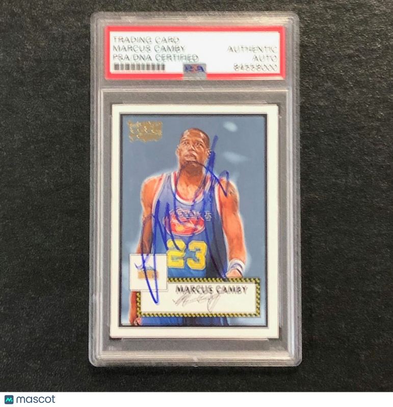 2005-06 Topps '52 Chrome #106 Marcus Camby Signed AUTO PSA Slabbed Nuggets