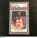 2006-07 Fleer #24 Marvin Williams Signed AUTO PSA Slabbed Hawks