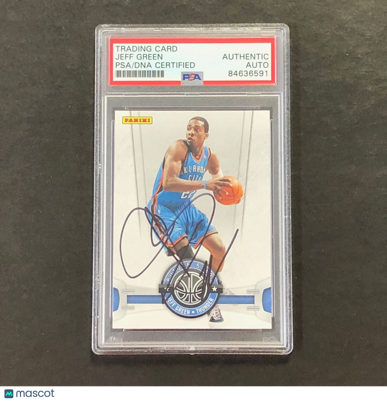 2008-09 Panini Future Stars #7 Jeff Green Signed Card Auto PSA Slabbed Thunder