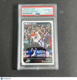 2014-15 NBA HOOPS #100 Jeremy Evans Signed Card AUTO PSA Slabbed Jazz