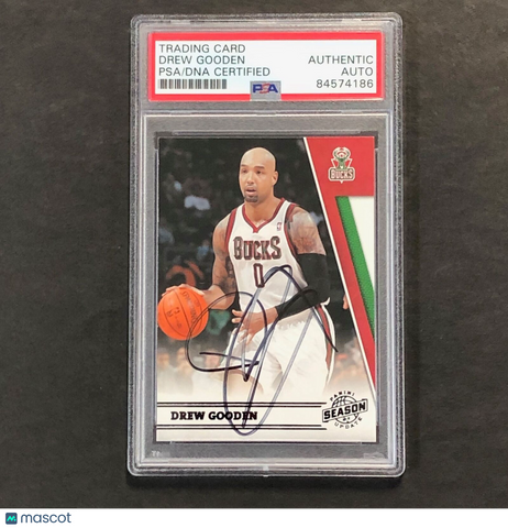 2010-11 Panini Season Update #64 Drew Gooden Signed Card AUTO PSA/DNA Slabbed Bu