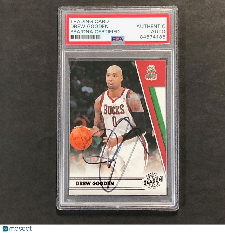 2010-11 Panini Season Update #64 Drew Gooden Signed Card AUTO PSA/DNA Slabbed Bu