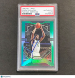 2019-20 Panini Prizm Green #169 DERRICK FAVORS Signed Card AUTO PSA Slabbed Peli