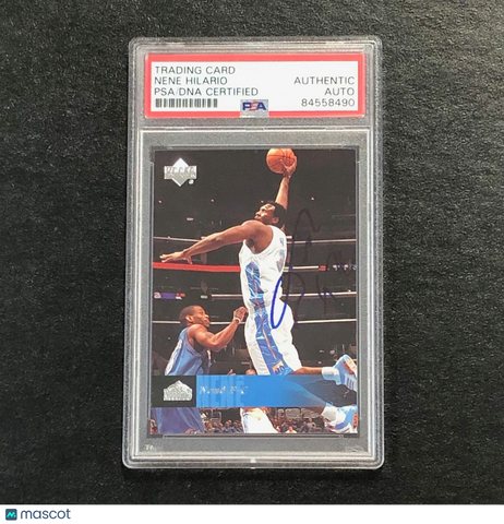 2006-07 Upper Deck #48 Nene Signed AUTO PSA Slabbed Nuggets