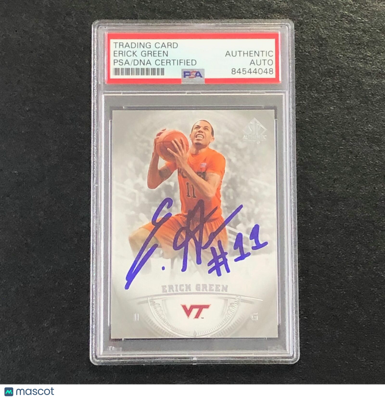 2013-14 SP Authentic #39 Erick Green Signed Card AUTO PSA Slabbed Virginia Tech
