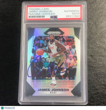 2017 Panini Prizm Silver #59 James Johnson Signed Card AUTO PSA/DNA Slabbed Heat