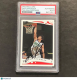 2004-05 Topps #44 Zaza Pachulia Signed Card AUTO GRADE PSA Slabbed Bucks