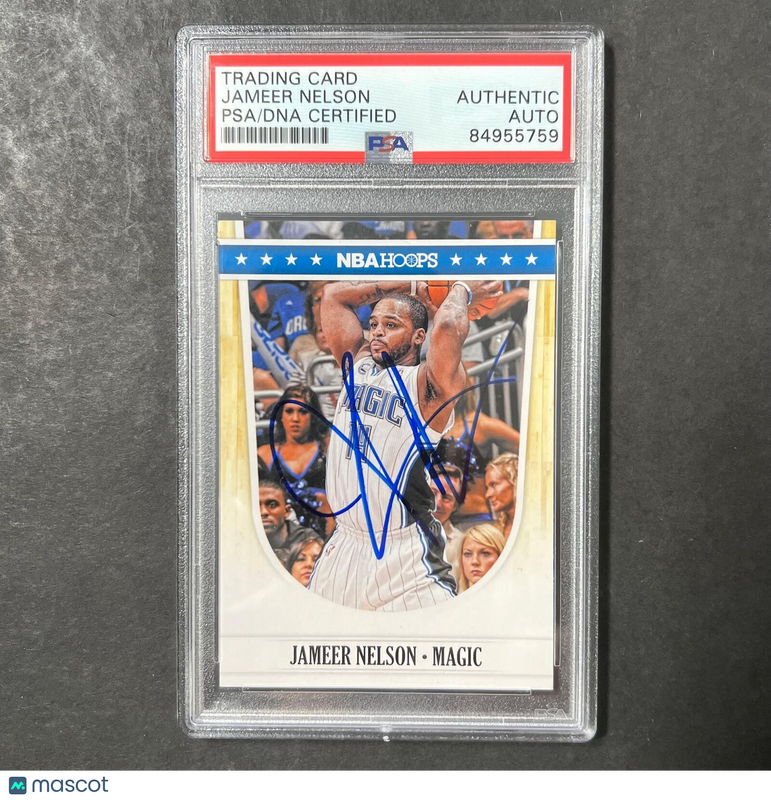 2012 Panini NBA Hoops #179 Jameer Nelson Signed Card AUTO PSA Slabbed Magic