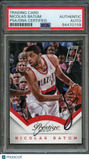 2013-14 Panini Prestige #12 Nicolas Batum Signed Card AUTO PSA Slabbed Blazers