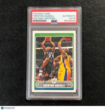 2006-07 Topps #174 Trenton Hassell Signed Card Auto PSA Slabbed Timberwolves