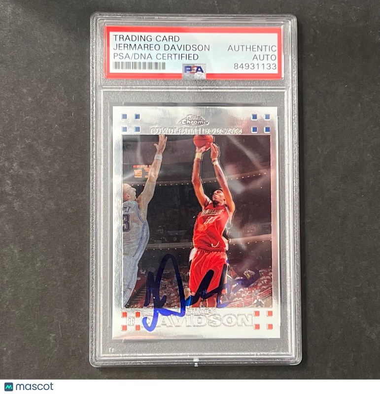 2007-2008 Topps Chrome #119 Jermareo Davidson Signed Card AUTO PSA/DNA Slabbed B