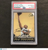 1999 Press Pass Authentics #18 Devean George Signed Card AUTO PSA Slabbed