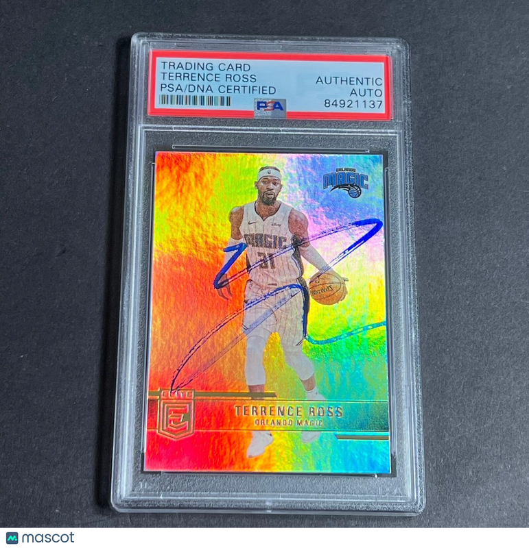 2021-22 Panini Donruss Elite #13 Terrence Ross Signed Card AUTO PSA Slabbed Magi