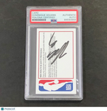 Dominique Wilkins NBA Protocols Card Signed Card AUTO PSA Slabbed Hawks