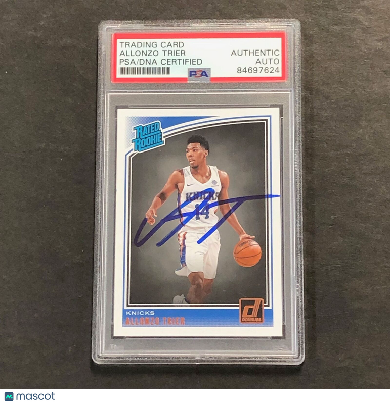 2018-19 Donruss Rated Rookie #175 Allonzo Trier Signed Card AUTO PSA Slabbed RC