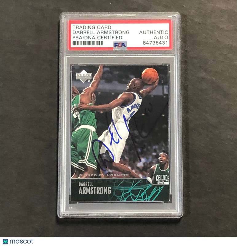 2003-04 Upper Deck #179 Darrell Armstrong Signed Card AUTO PSA Slabbed Hornets