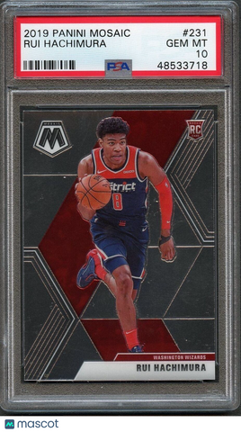 2019 Panini Mosaic #231 Rui Hachimura Mosaic PSA 10 Gem Mint RC