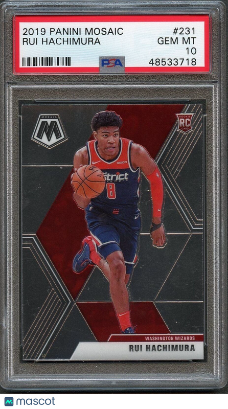 2019 Panini Mosaic #231 Rui Hachimura Mosaic PSA 10 Gem Mint RC