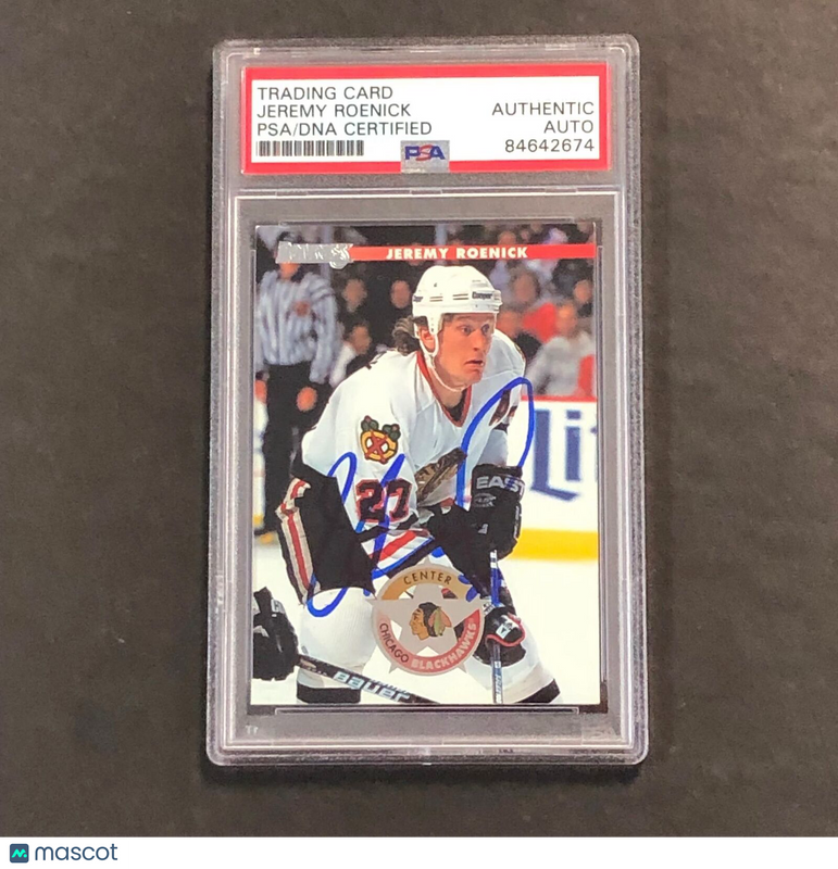 1996-97 Donruss Press Proof #2 Jeremy Roenick Signed Card AUTO PSA slabbed Black