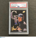 1993 Leaf Baseball #212 Vinny Castilla Signed Card PSA Slabbed Auto Rockies Rook