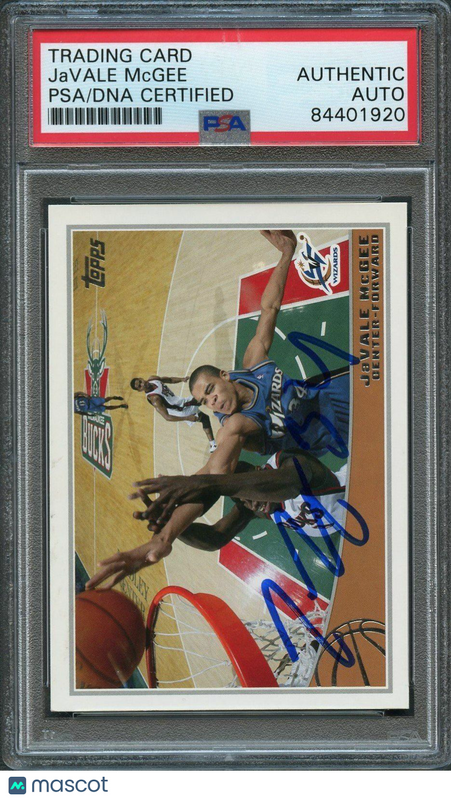 2009 Topps #310 JaVale McGee Signed AUTO PSA Slabbed Wizards