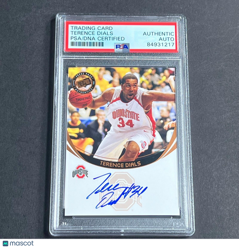 2006 Press Pass Terence Dials Signed Card AUTO PSA Slabbed Ohio State