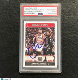 2017-18 NBA Hoops #177 Jonas Valanciunas Signed Card AUTO PSA Slabbed Toronto Ra